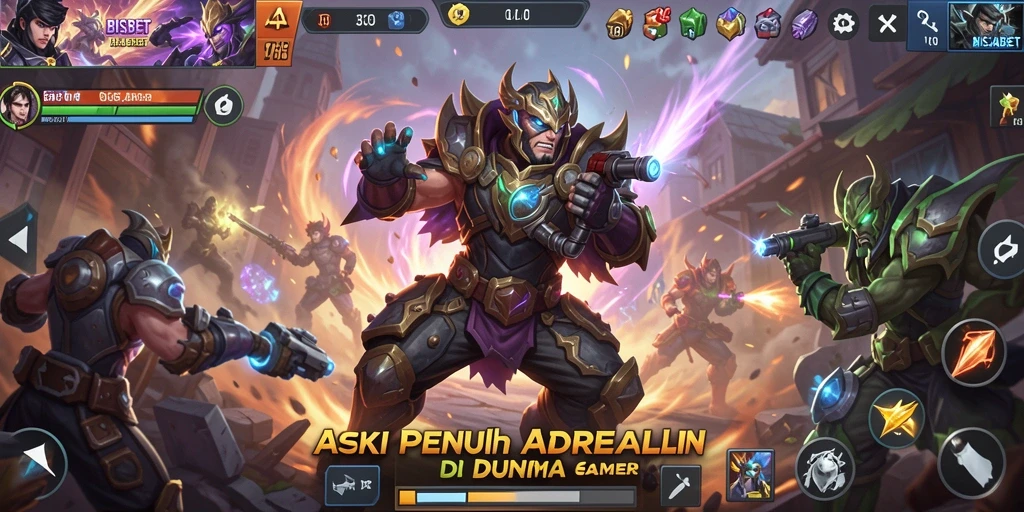 Tampilan gameplay seru dan mendebarkan dari BISABET.