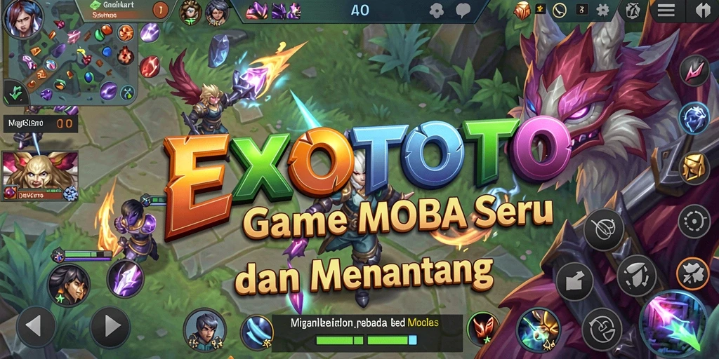 Tangkapan layar dari pertempuran seru di EXOTOTO.