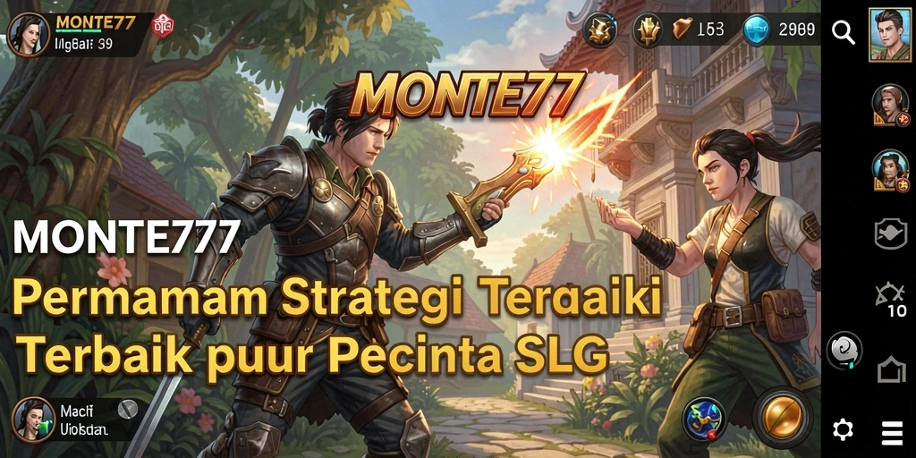 Tampilan gameplay menegangkan dalam MONTE77, penuhi strategi menangkan pertempuran.