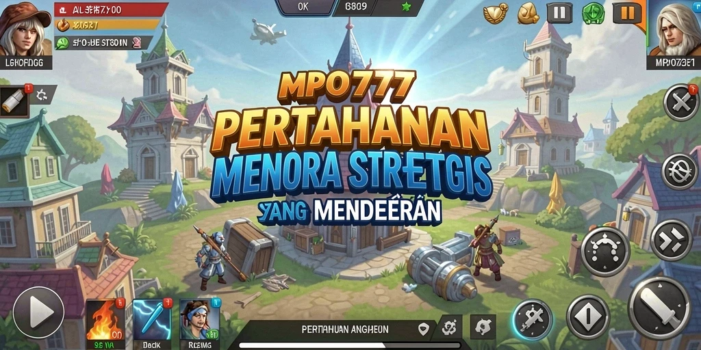 Tampilan menakjubkan dari gameplay Tower Defense MPO777.