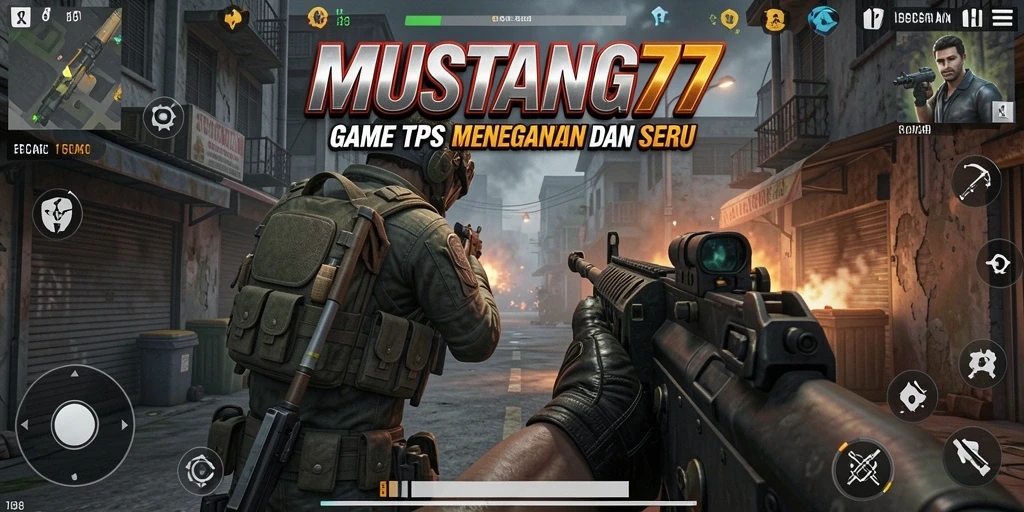 Tampilan gameplay <strong>MUSTANG77</strong> dengan pertempuran menegangkan dan strategi yang dinamis.