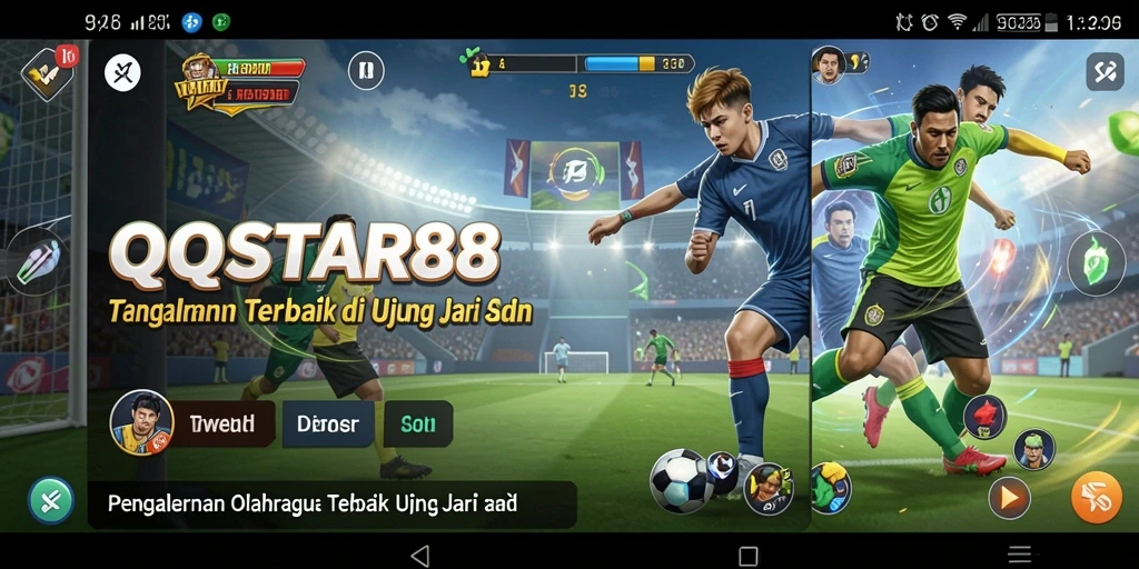 Screenshot QQSTAR88 menampilkan gameplay olahraga yang seru dan interaktif.