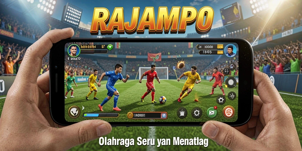 Tampilan menarik dari gameplay RAJAMPO yang seru dan kompetitif.