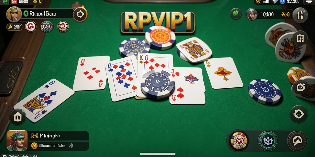 Tampilan gameplay Gaple yang menegangkan dalam RPVIP1.