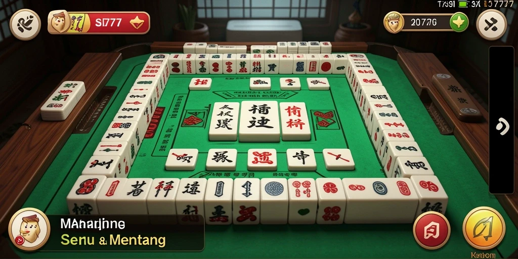 Tampilan gameplay Mahjong yang menarik dalam SL777.