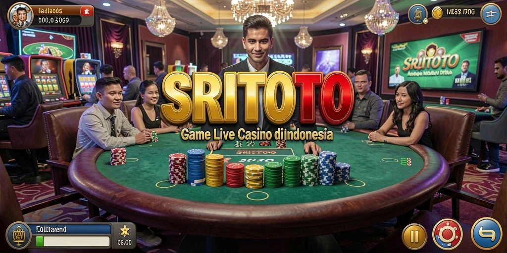 Tampilan gameplay Live Casino SRITOTO yang menegangkan dan interaktif.
