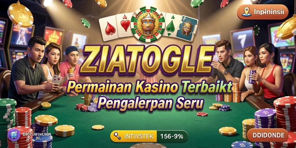 Tampilan menarik gameplay ZIATOGEL menunjukkan sensasi permainan Kasino.